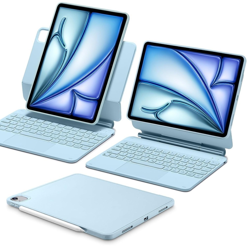 ESR iPad Air 11 Inch Case with Keyboard‎ Removable Protective Magnetic Blue